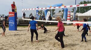 Mamanet zeigt Sport bei der Beachopening win2day Beach Volleyball Tour PRO 80 in Podersdorf